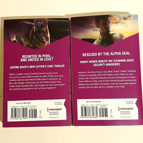 Harlequin Romance Lot 2 Romantic Suspense 5 Intrigue Paperbacks - Picture 4 of 11